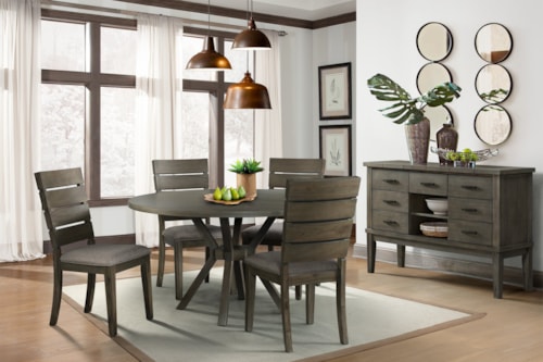 Slat Back Side Chair Grey Color (2 Per Pack)