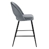 Elements International Kendall Black Leg Set of 2 Bar Stools