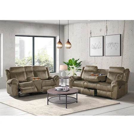 Transitional 2-Piece Living Room Set