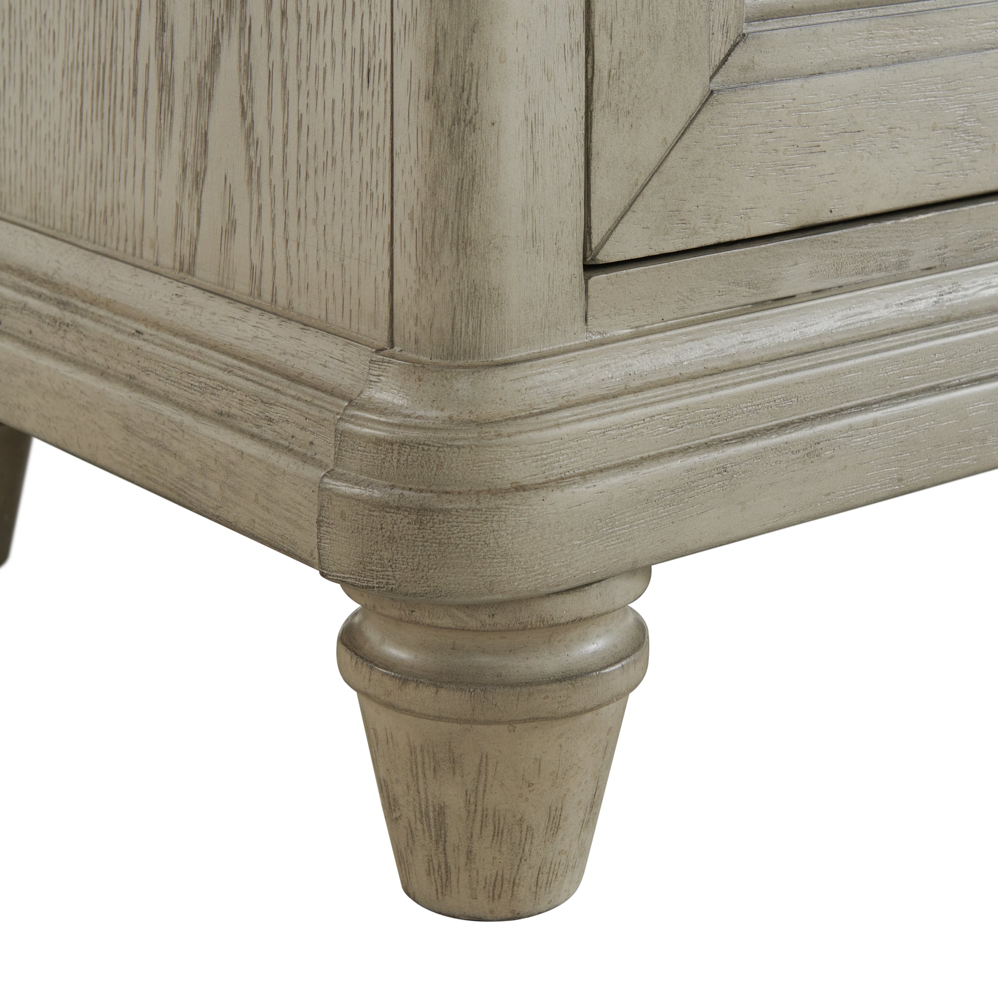 Elements International Whit-Ash 5-Drawer Door Chest