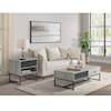 Elements International Tatiana TIA GREY END TABLE WITH STORAGE |