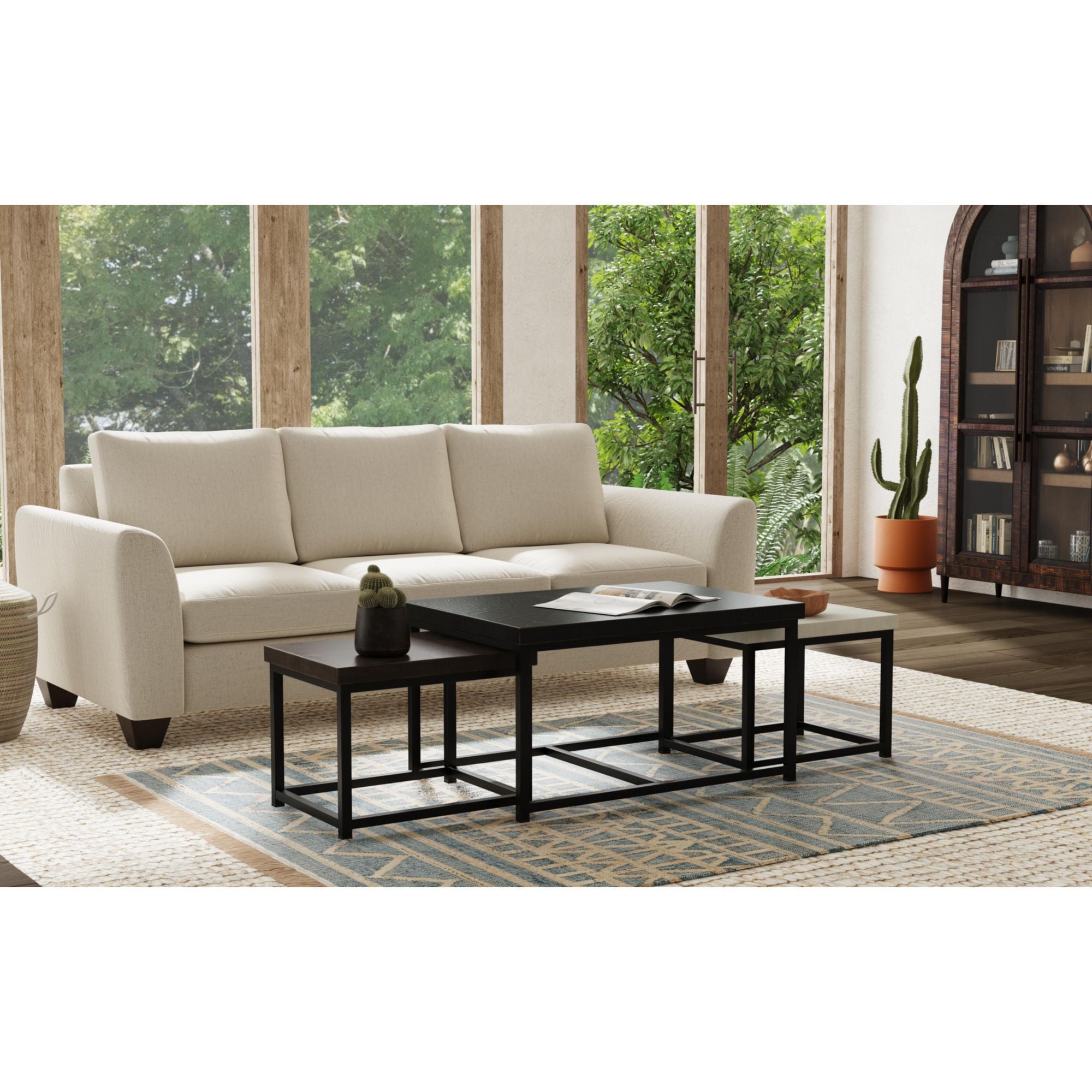 Elements International Nestor 5-Piece Nesting Tables