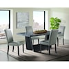 Elements International Beckley Dining Table with Marble Top