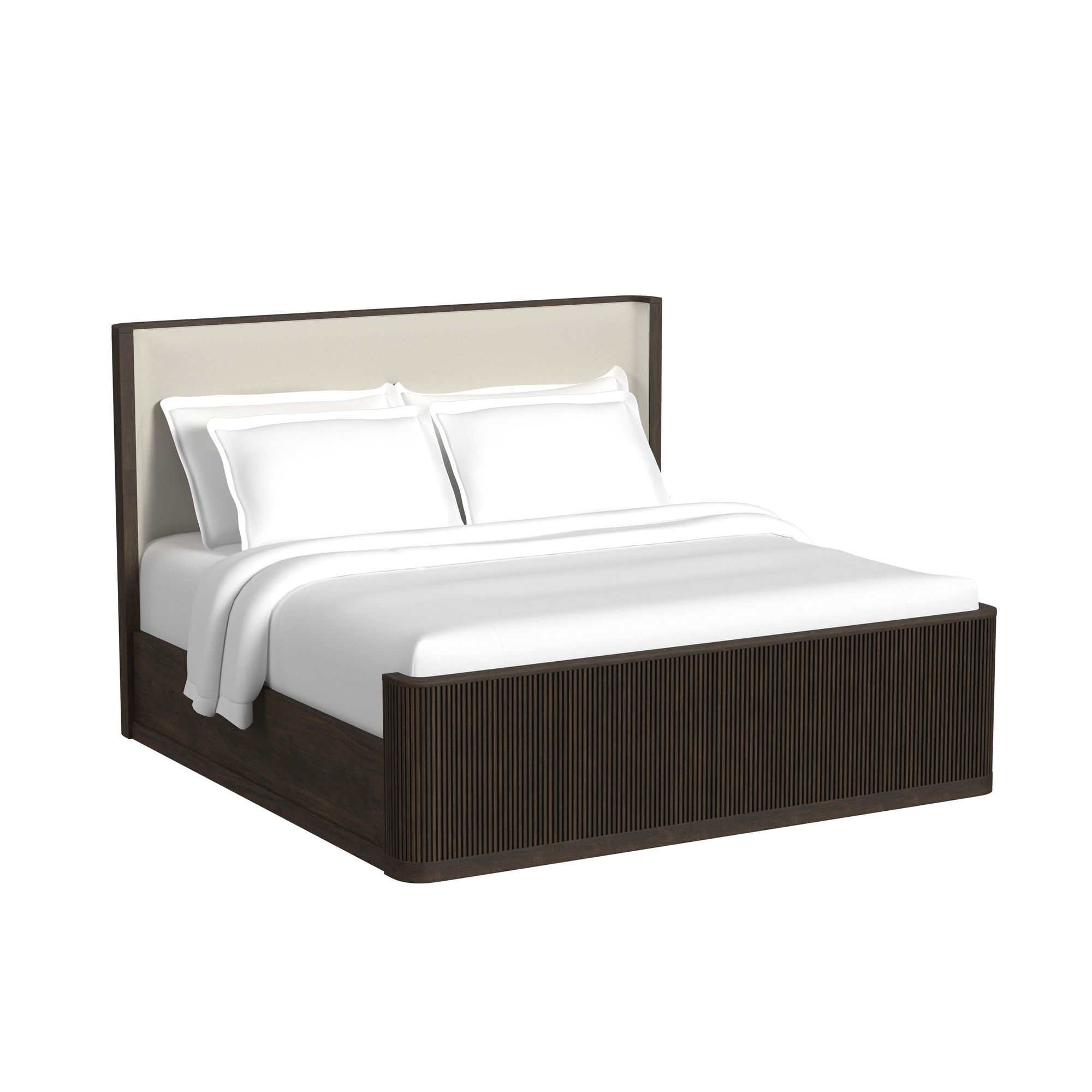 Elements International Sylvie Upholstered King Bed