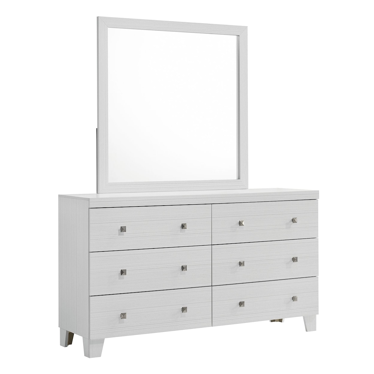 Elements International Belinda Dresser and Mirror Set