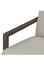 Elements Furman Contemporary Accent Chair with Exposed Wood Arms