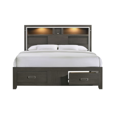 King Platform Storage Bed