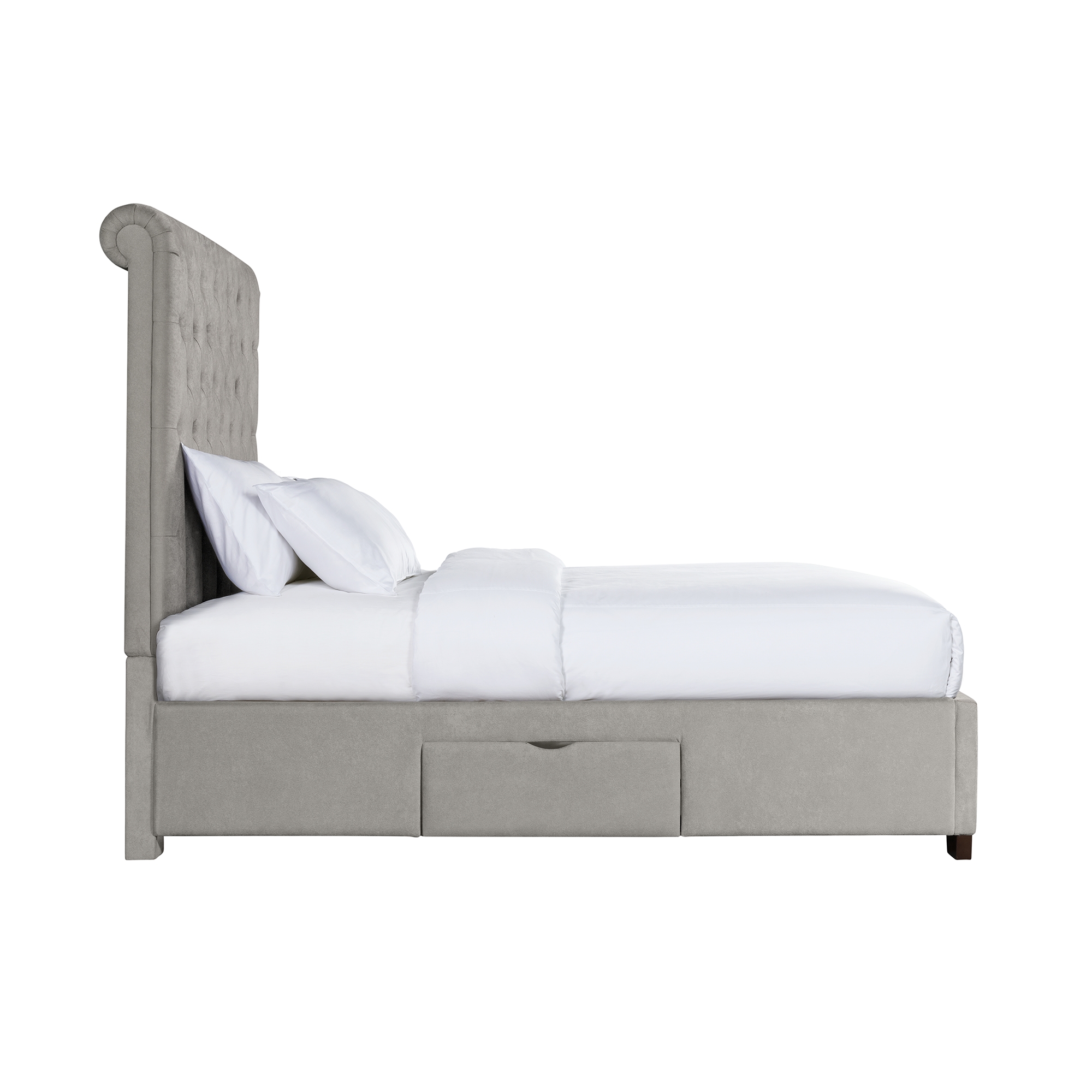 Queen Upholstered Storage Bed