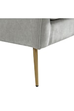 Elements Cambridge Uph Mid-Century Modern Chair with Gold Legs