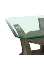 Elements International Dapper Transitional Rectangular Dining Table