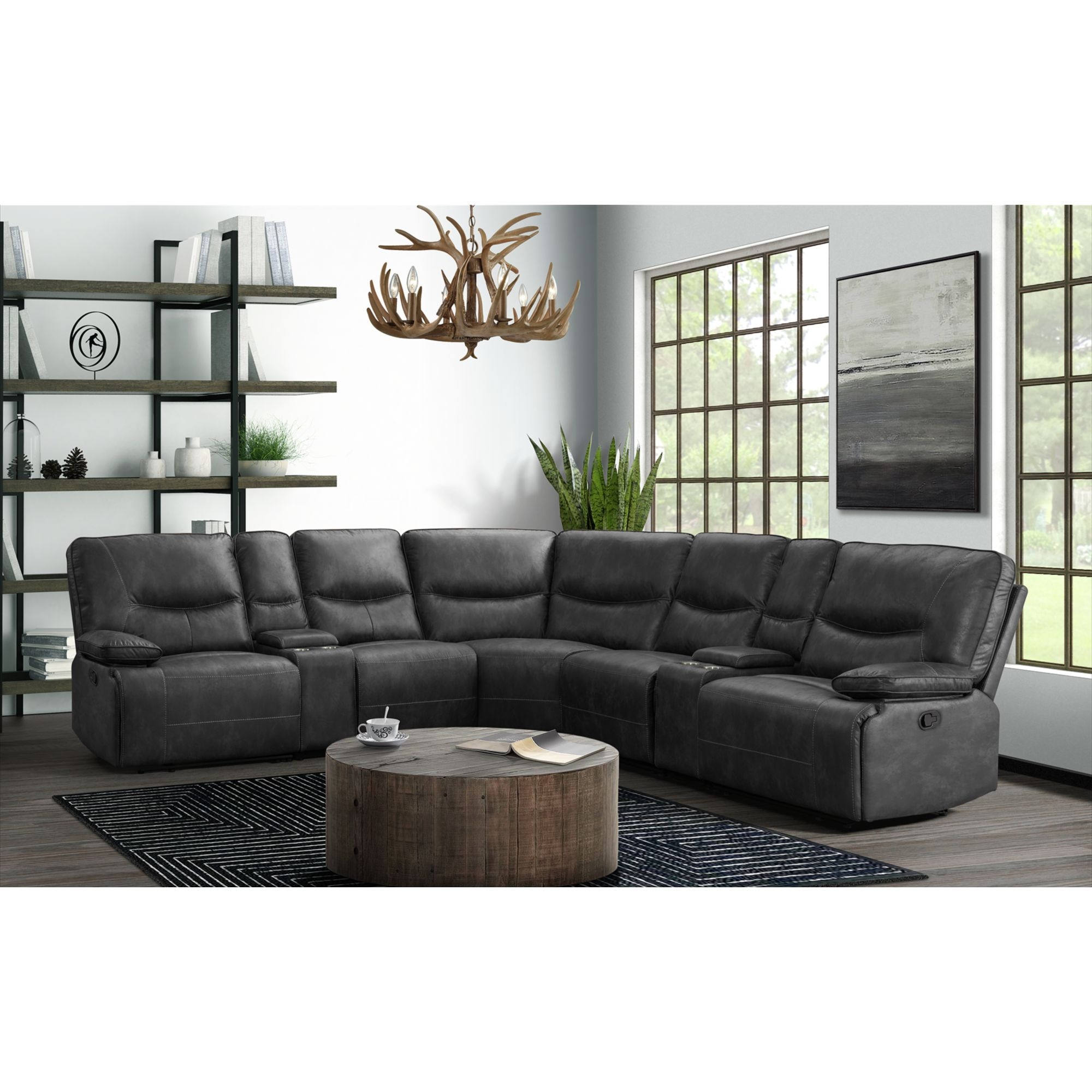Sectional Lhf Motion Recliner