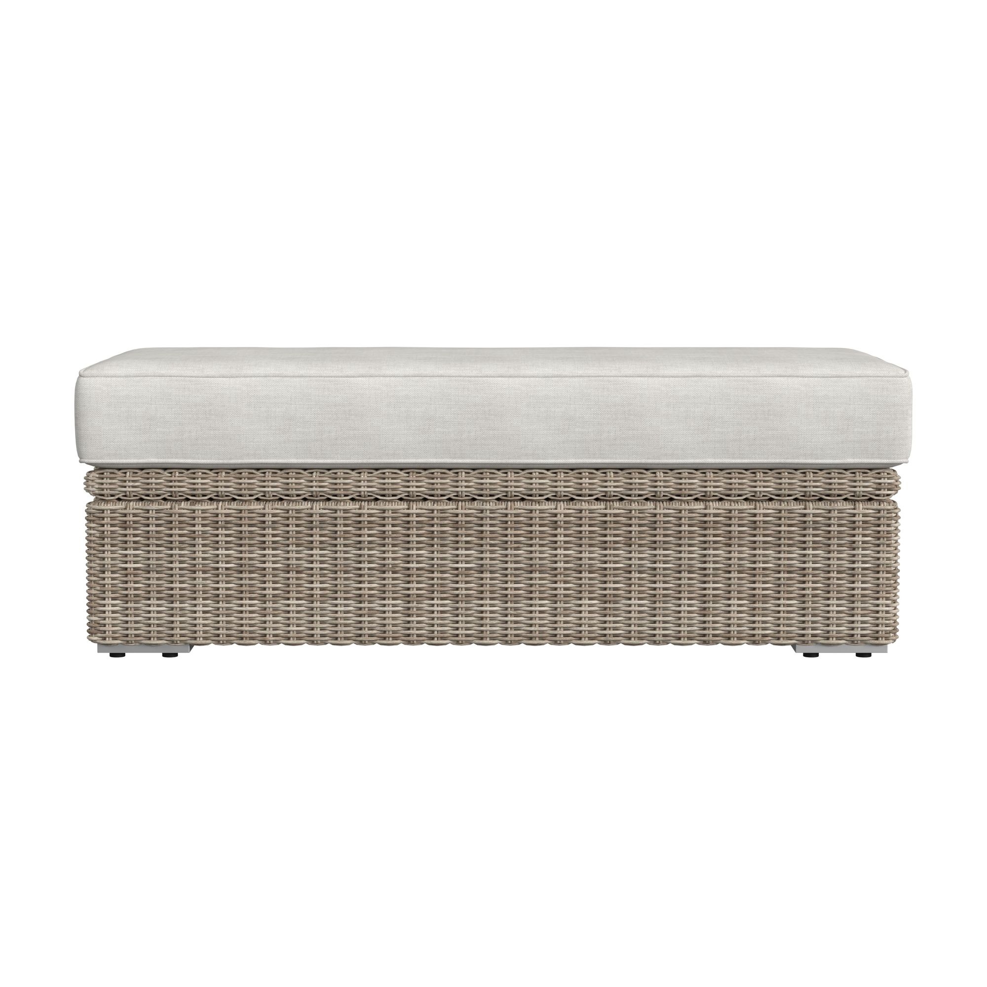Woven Rect. Accent Ottoman w/Storage
