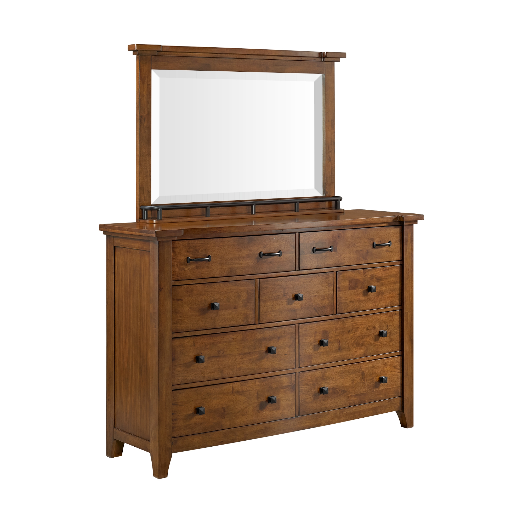 Dresser and Mirror Set