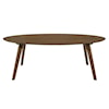 Elements International Razor Oval Coffee Table