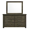 Elements International Maverick Dresser and Mirror Set