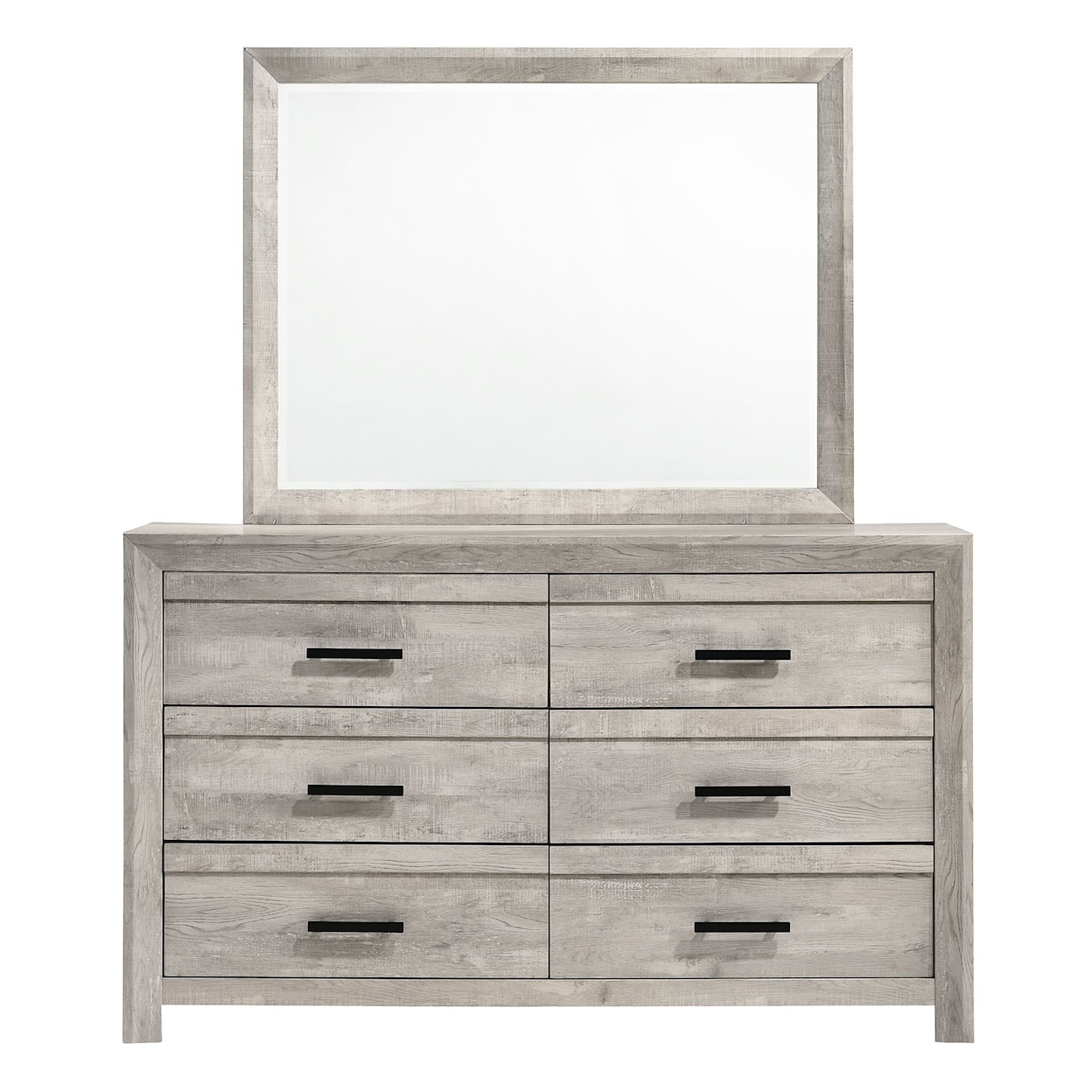 Elements International Ellen Dresser and Mirror Set