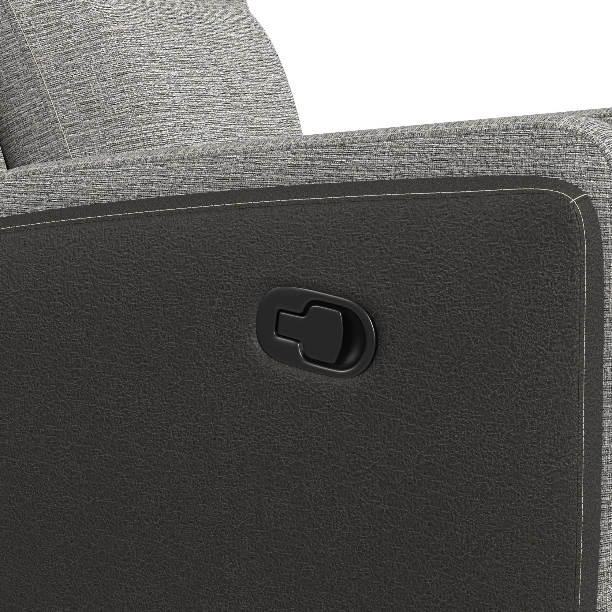 Elements International hornet Hornet Glider Motion Recliner In Rancho Grey