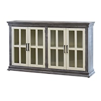 Rustic Server with Distressed Two-Tone Finish