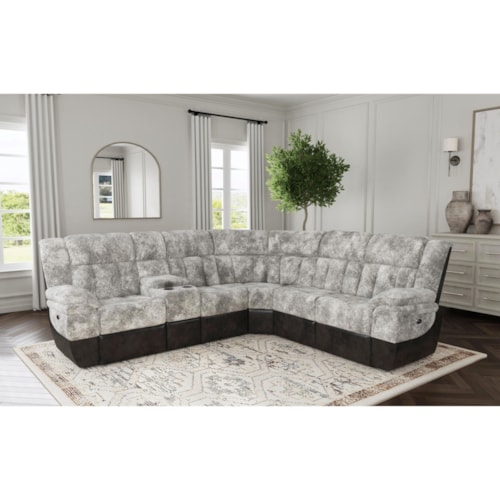 Casual 6-Piece Motion Sectional