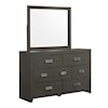 Elements International Sasha Dresser and Mirror Set