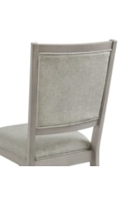 Elements International Marly Contemporary Gray Quilted Side Chair