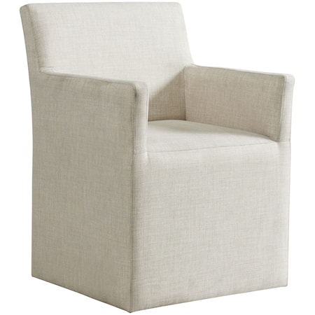 Transitional Upholstered Dining Host Chair