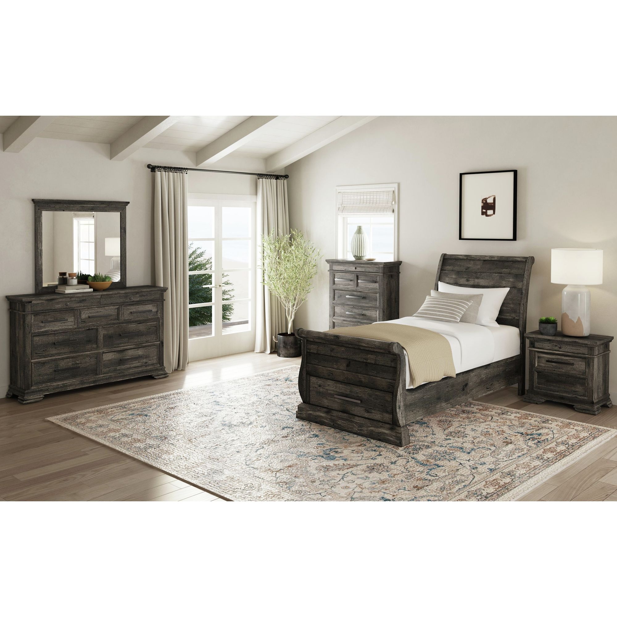 3-Piece Twin Sleigh Bedroom Set