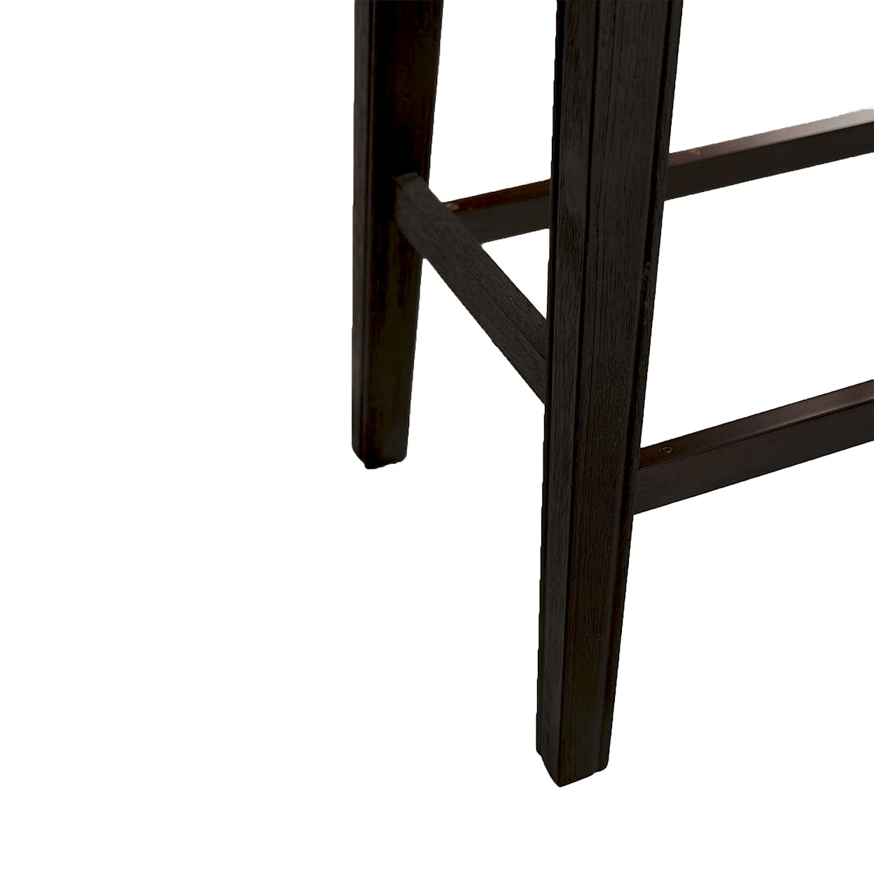 Elements International Parkside 24'' Counter Stool - Linen / Dark Wash