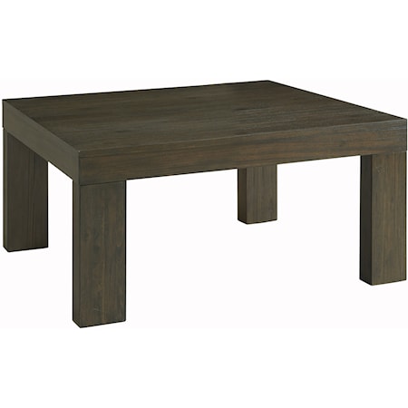 Transitional Square Coffee Table