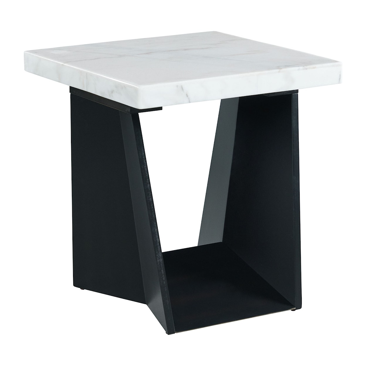 Elements International Beckley BECKY WHITE END TABLE |