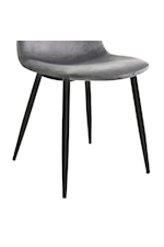 Elements Isadora Contemporary Set of 2 Upholstered Side Chairs with Tapered Legs