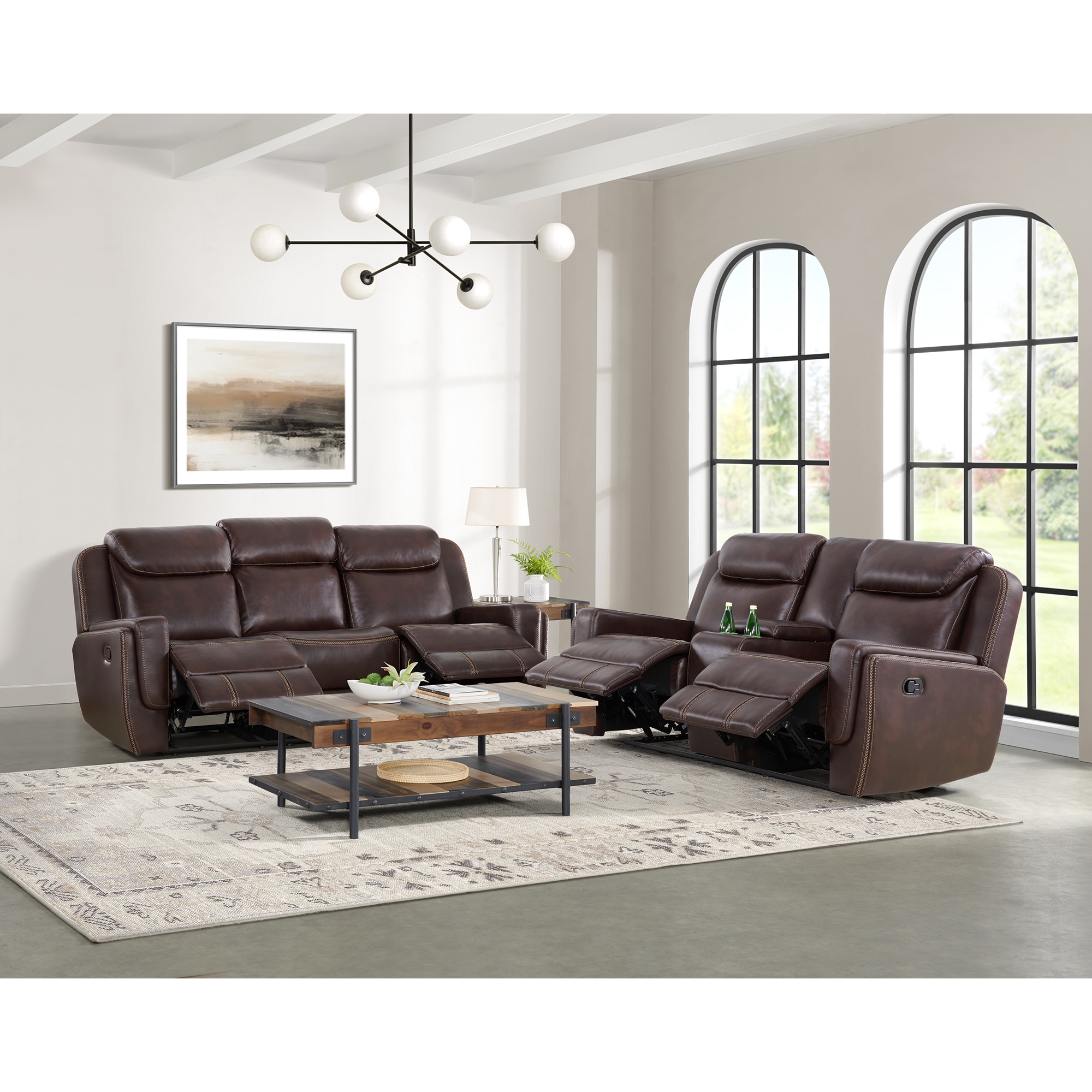 2-Piece Gliding Recliner Living Room Set