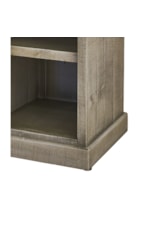 Elements International Torino Rustic TV Console with Distressed Finish