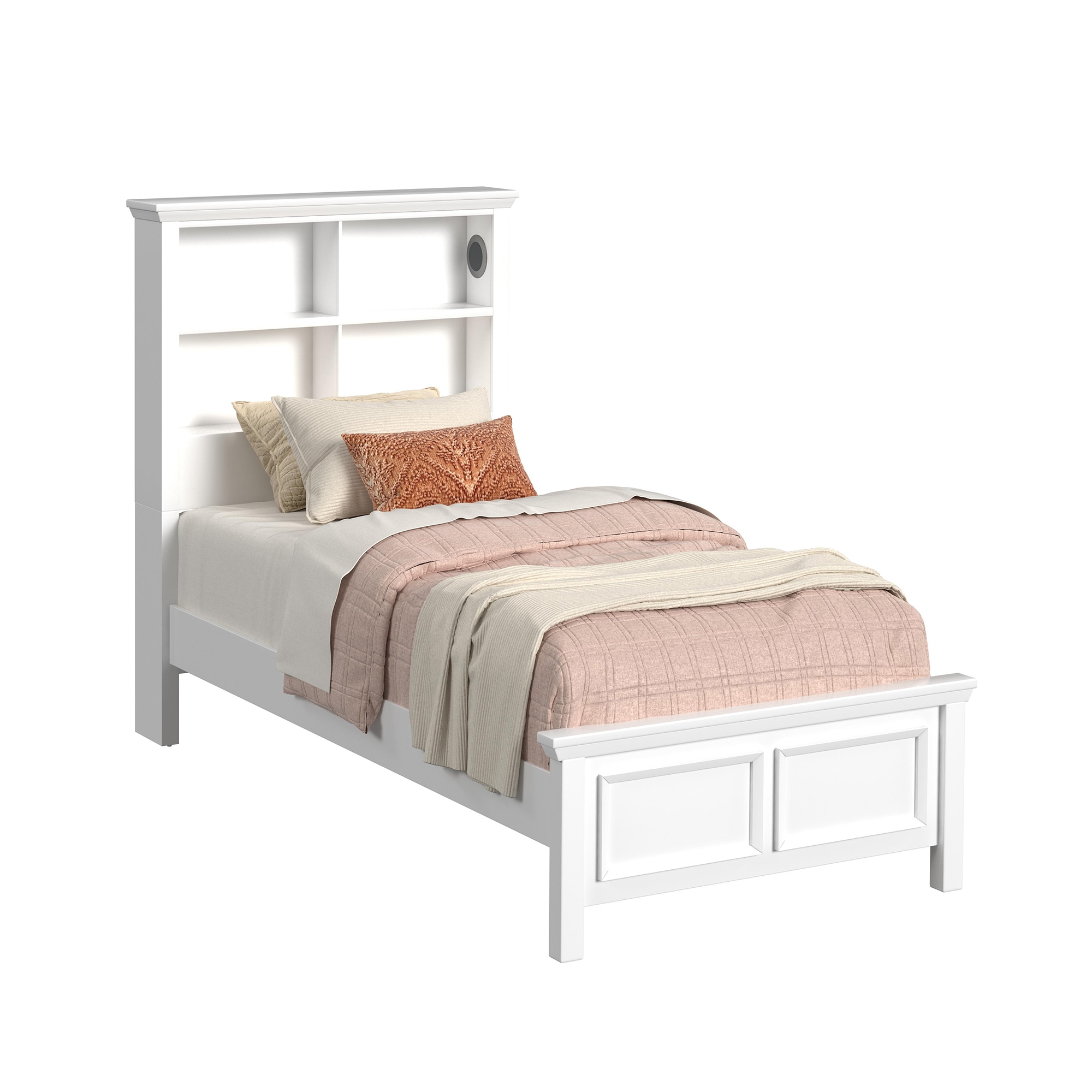 5-Piece Twin Bookcase Bedroom Set