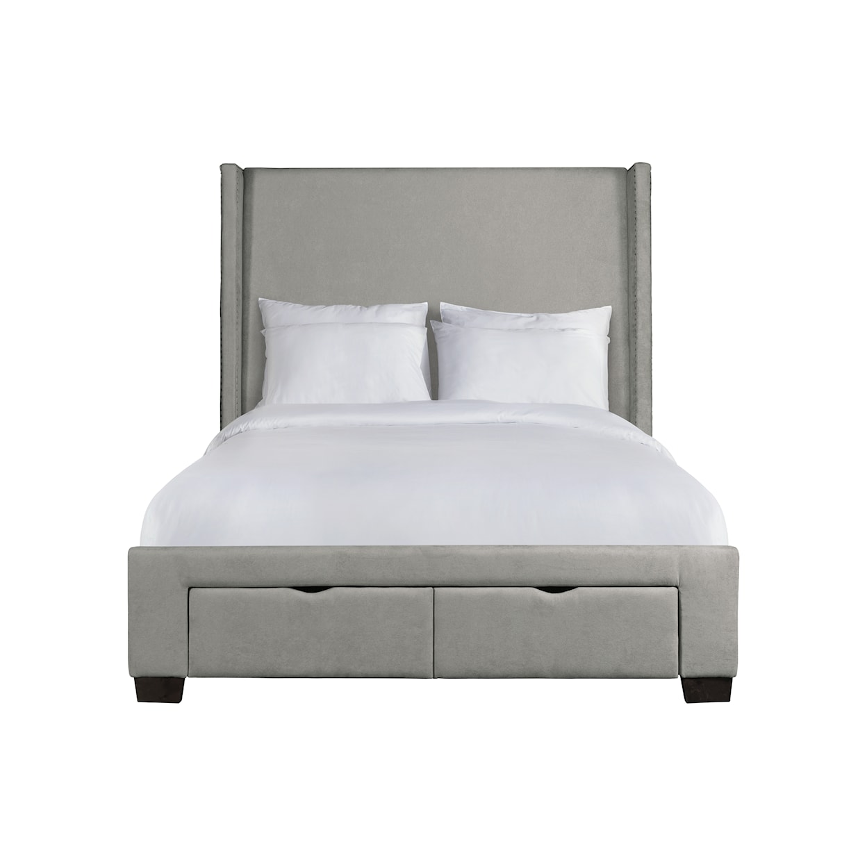 Elements International Magnolia Queen Upholstered Storage Bed