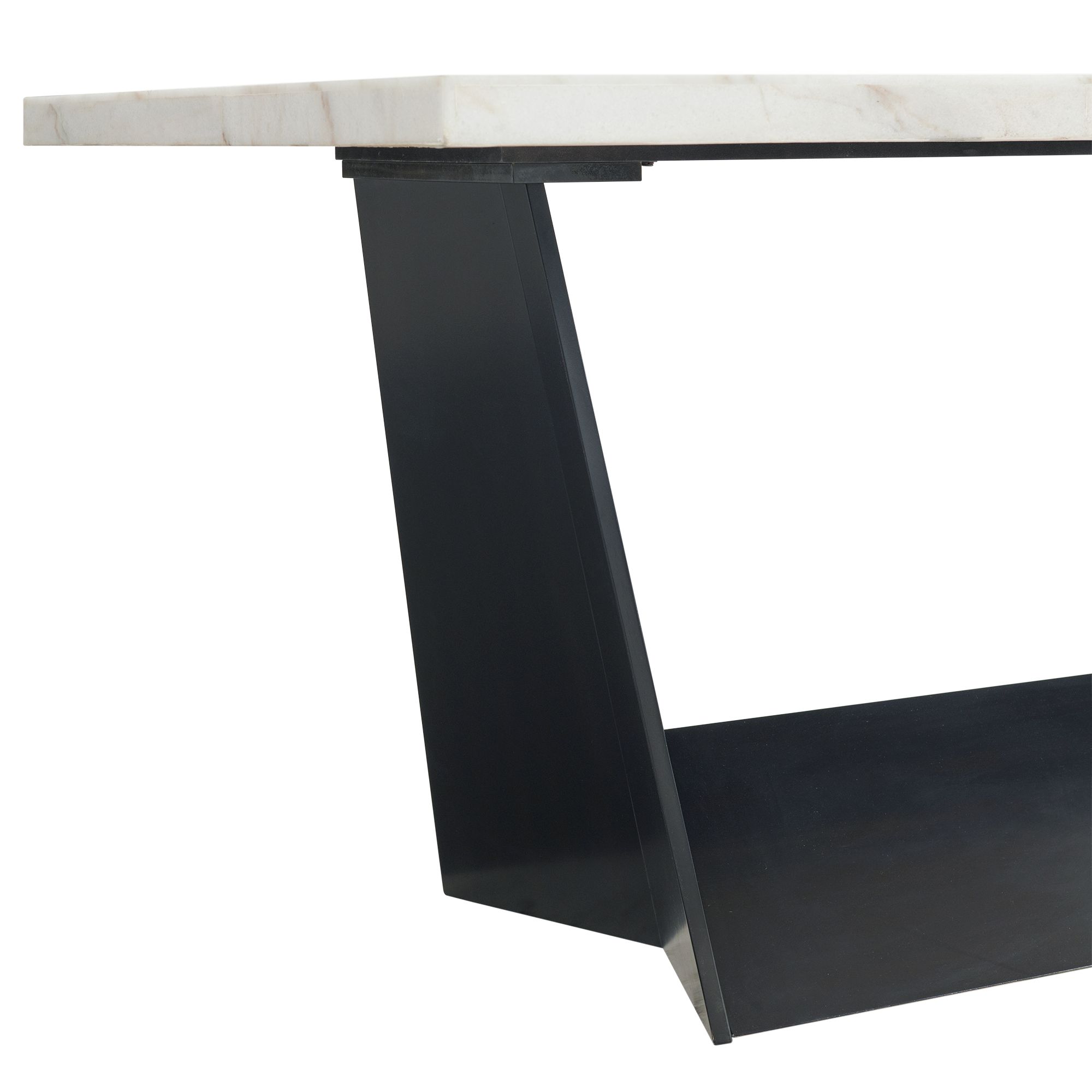 Elements International Beckley Counter Table with Marble Top