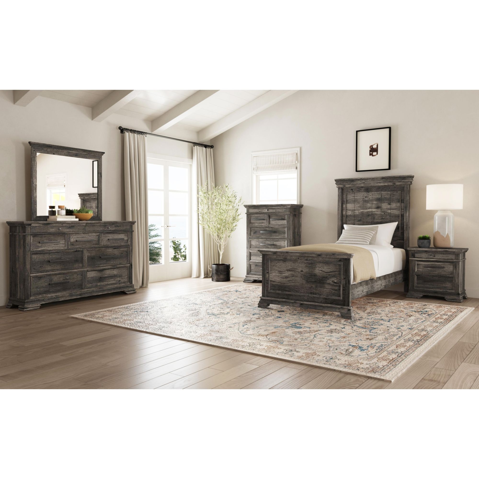 Elements International Park Ridge Twin Panel Bed