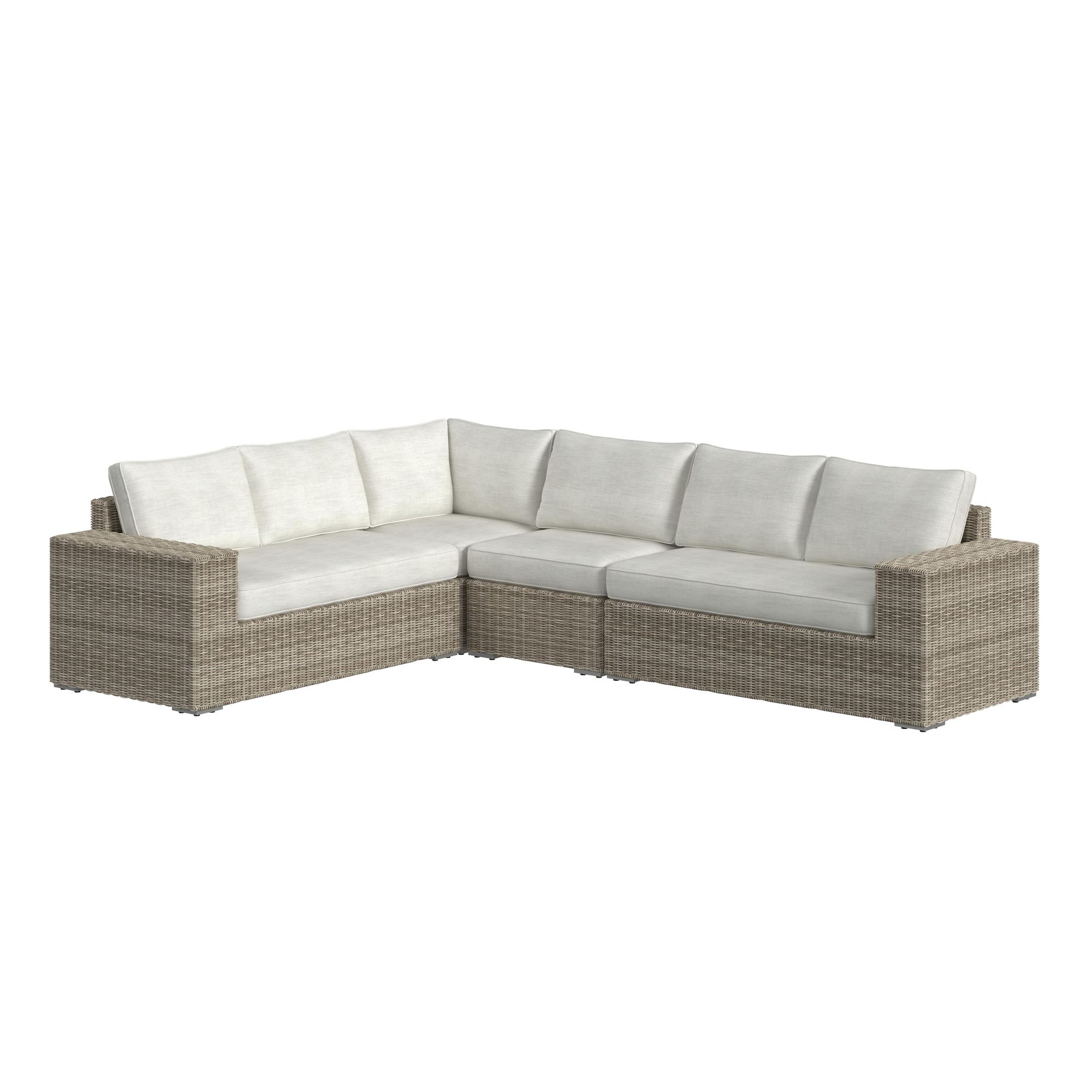 4-pc. Woven Sectional Sofa