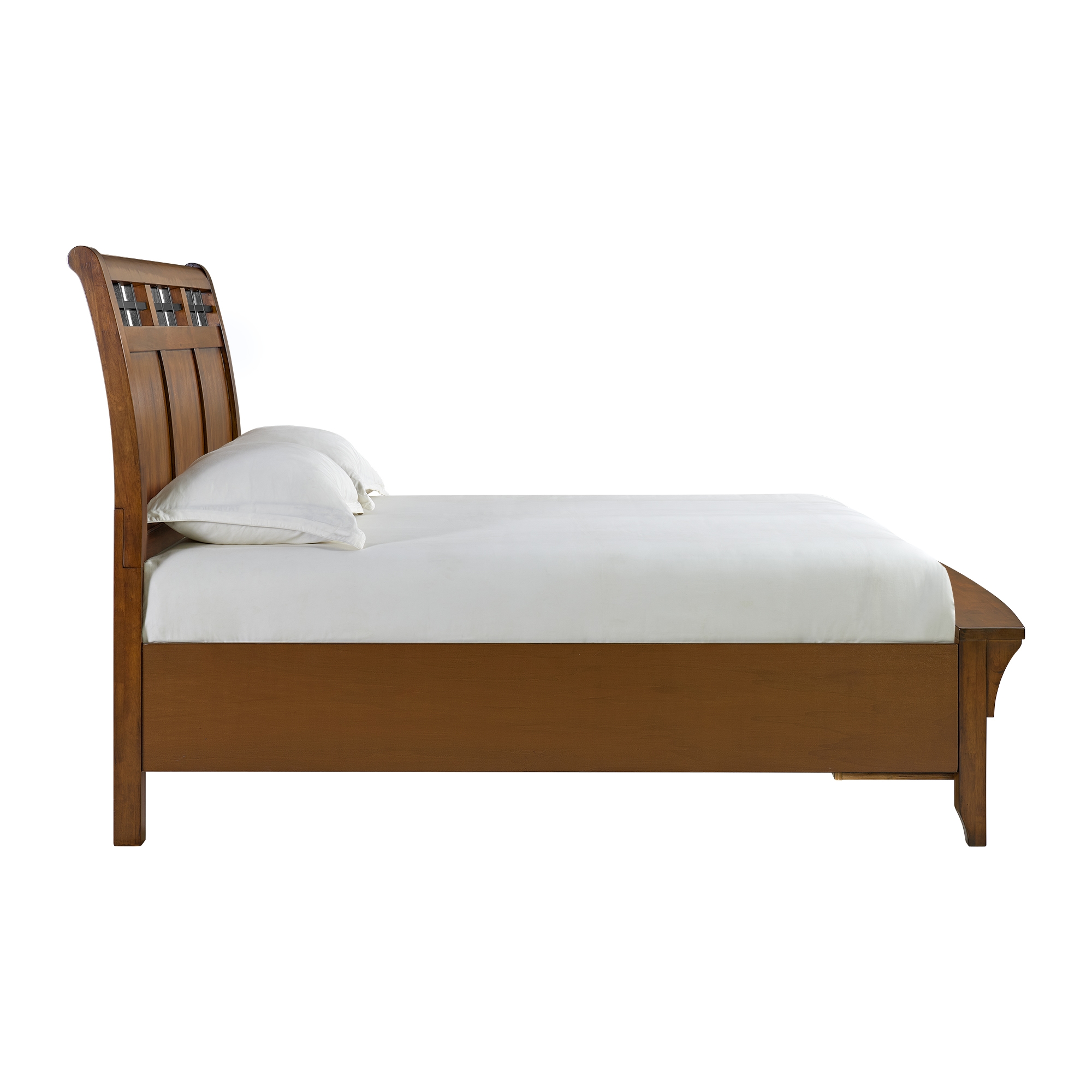 Elements International Gage Sleigh Storage Bed