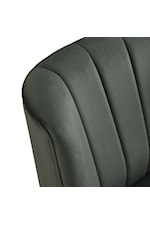 Elements International Joss Channel Contemporary Upholstered Accent Chair