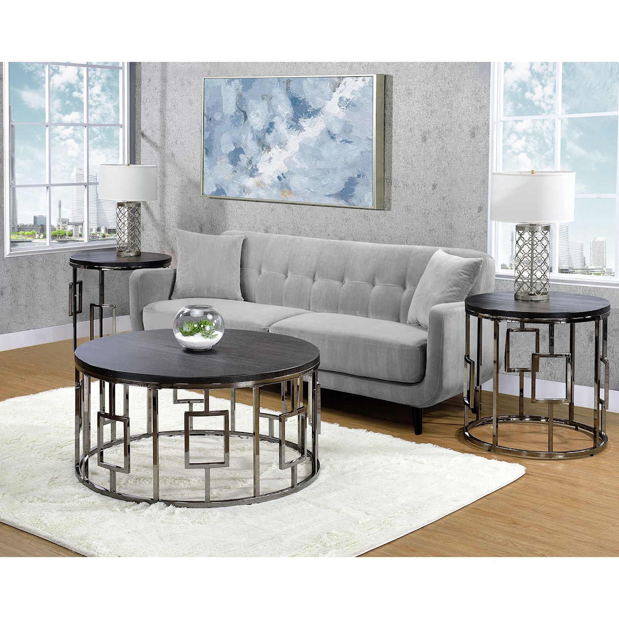 Elements International Ester End Table