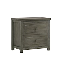 Transitional 2-Drawer Nightstand