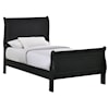 Elements International Louis Philippe Twin Sleigh Bed