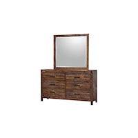 Warner Dresser and Mirror Chestnut