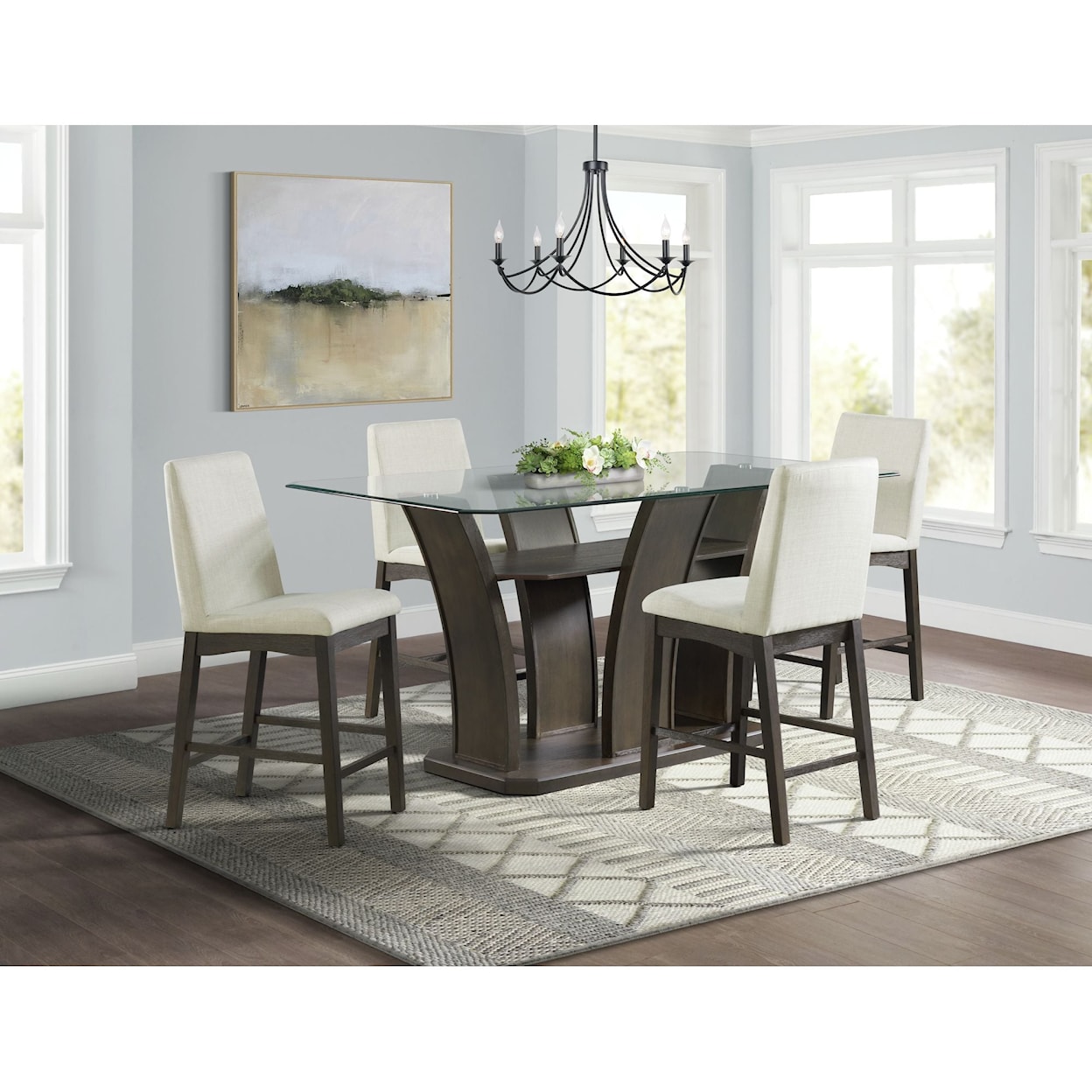 Elements International Dapper Dining Room Set