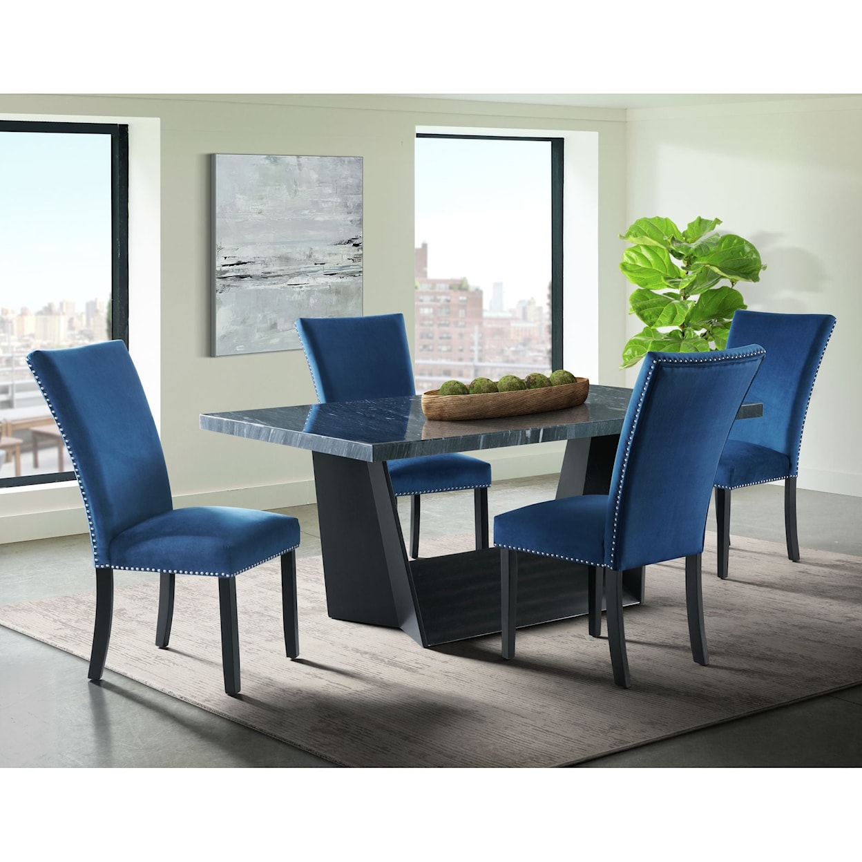 Elements International Beckley 5-Piece Dining Set