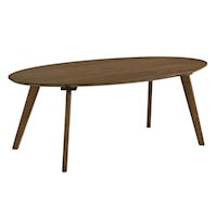 Mid-Century Modern Oval Coffee Table