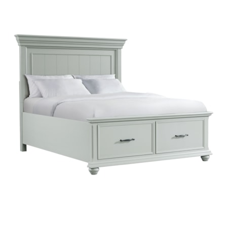 Queen Platform Storage Bed