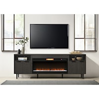 Contemporary 85" Fireplace without 42" Core in Espresso