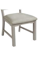 Elements International Marly Contemporary Gray Quilted Counter Stool